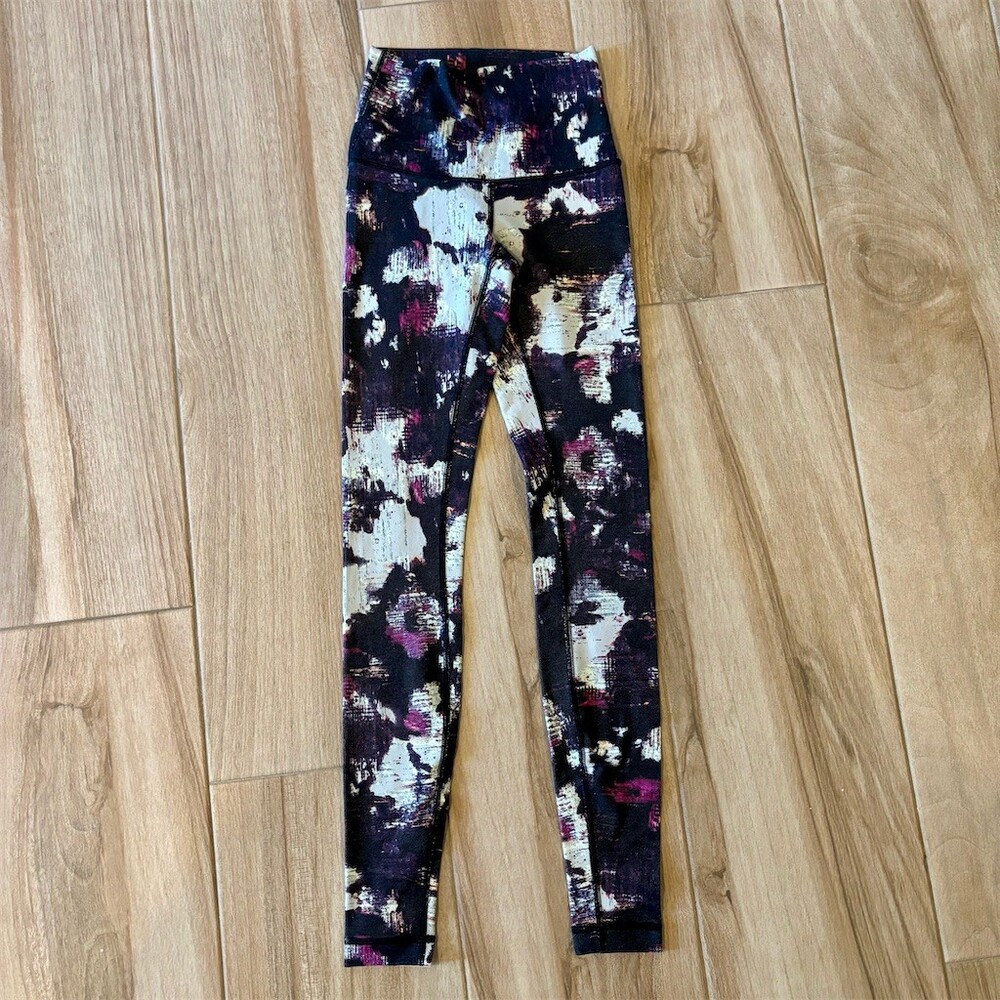 lululemon Wunder Under High-Rise Leggings Womens Size 4 Abstract Floral